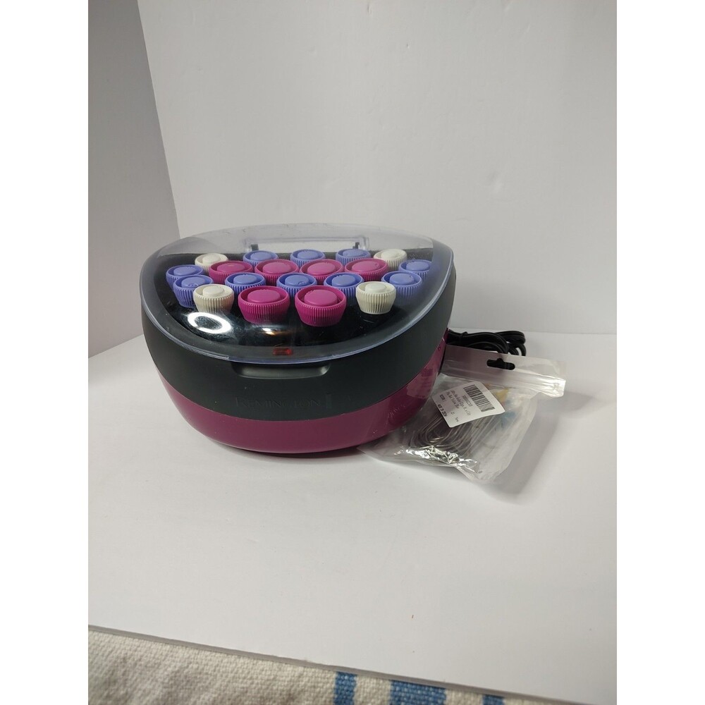 Remington H5600 Ionic Hair Setter with 20 Velvet Rollers W New Clips